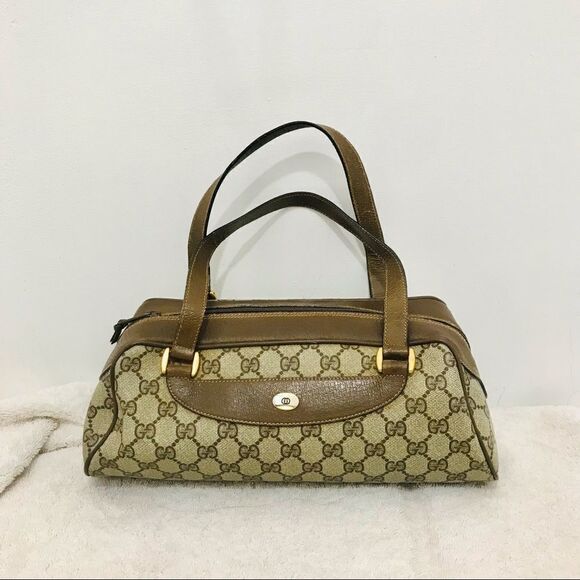 Vintage Gucci canvas and leather bag - Picture 5 of 16